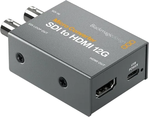 Blackmagic Design Micro Converter SDI to HDMI 12G, 2x 12G-SDI, HDMI 2.0 Output