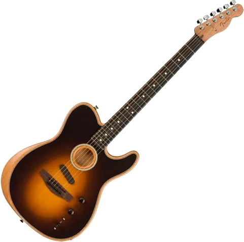 Fender - Acoustasonic Player Telecaster Acoustic-electric Guitar - Shadow Burst