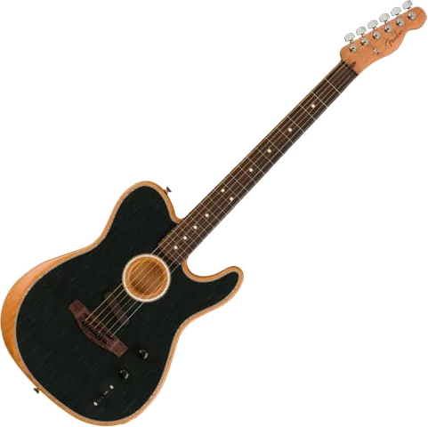 Fender - Acoustasonic Player Telecaster Acoustic-electric Guitar - Brushed Black