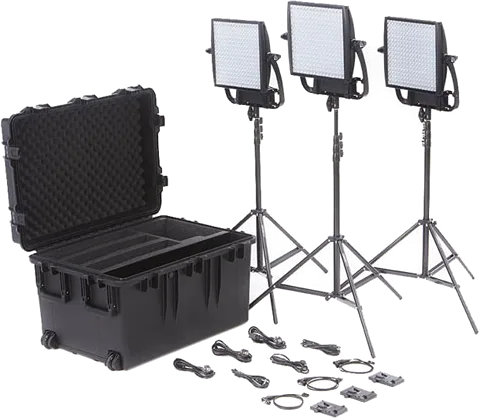 Litepanels Astra 6X Bi-Colour LED Panel Traveler Trio V Mount Kit
