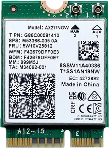 Intel Wi-Fi 6E AX211 vPro