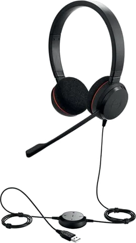 Jabra Evolve 20 Wired Stereo Headset with Microphone USB
