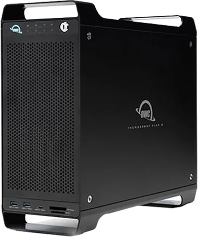 OWC ThunderBay Flex 8-Bay Storage, 2.5/3.5" SATA, PCIe Expansion, Thunderbolt 3/USB 3.2 Gen 2 C+A/DP