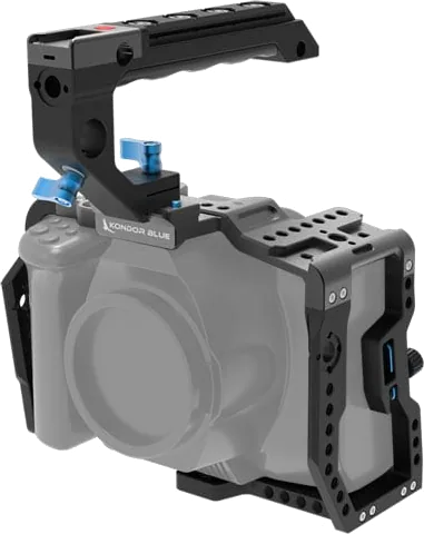Kondor Blue 6K Pro Cage with Top Handle (Raven Black)