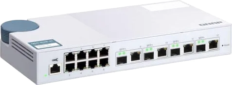 QNAP12 Port 10GbE Layer 2 Web Managed Desktop Switch