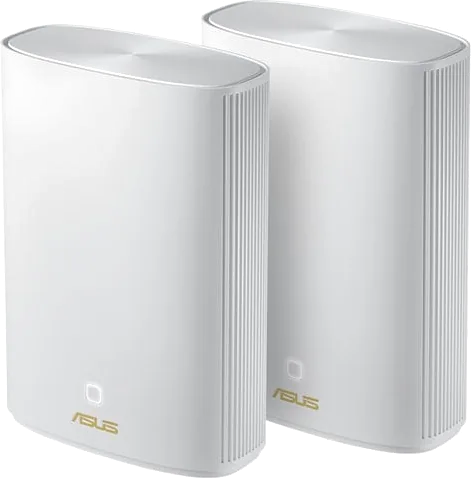 ASUS ZenWiFi (XP4) AX Hybrid AiMesh AX1800 WiFi 6 2 Pack White