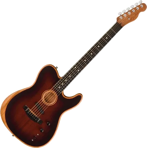 Fender - American Acoustasonic Telecaster All-Mahogany, Bourbon Burst