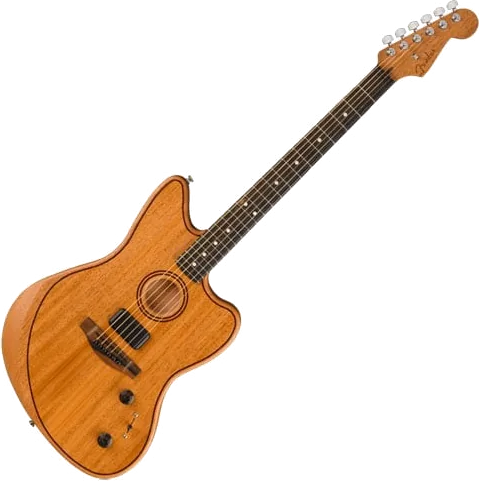 Fender - American Acoustasonic Jazzmaster All-Mahogany, Natural