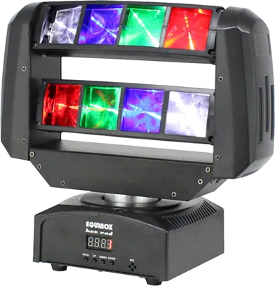 Equnox - Hot Rod, DMX channels: 1/11 or 15 Selectable, 4 Push Button Menu with LED Display