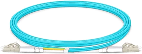 FS LC UPC to LC UPC Duplex OM4 Multimode Fiber Optic Patch Cable 0.5m