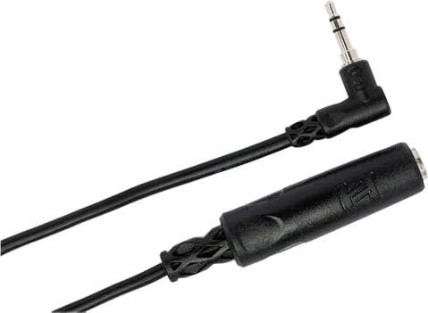 Hosa - 1/4 in TRS to Right-Angle 3.5mm TRS Headphone Adapter