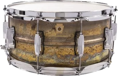 Ludwig LB464R 14x6.5" Raw Brass Phonic Snare Drum