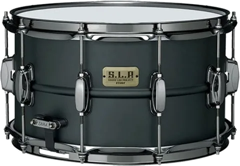 Tama S.L.P. Big Black Steel 14"x8" Snare Drum - Matte Black