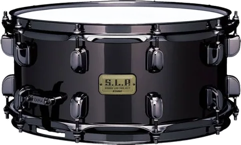 Tama S.L.P. Black Brass 14"x6.5" Snare Drum - Black Nickel LBR1465