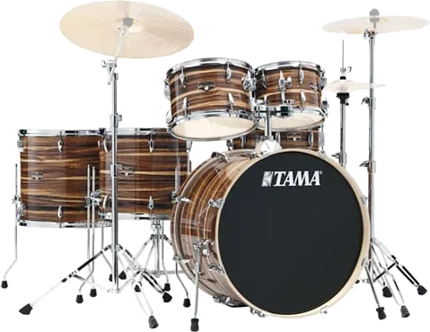 Tama Imperialstar 6pc 22" Acoustic Drum Kit w/ Hardware - Coffee Teak Wrap