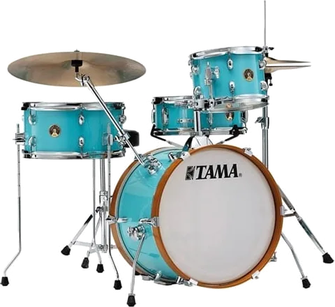 Tama Club-JAM 4pc Shell Pack with Snare Drum Aqua Blue Incl. 4pc Hardware Set