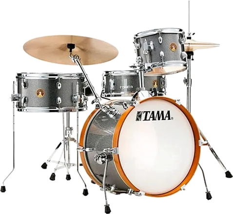 Tama Club-JAM 4pc Shell Pack with Snare Drum Galaxy Silver Incl. 4pc Hardware Set