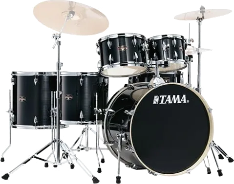 Tama Imperialstar 6pc 22" Complete Acoustic Drum Kit - Hairline Black