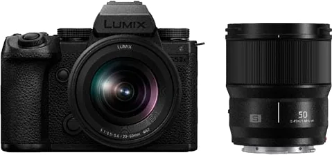 Panasonic Lumix S5IIX Mirrorless Camera with S 20-60mm + 50mm Lenses