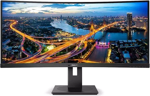 Philips 34" 346B1C/00 Curved UltraWide Quad HD 100Hz Monitor USB-C Docking/KVM