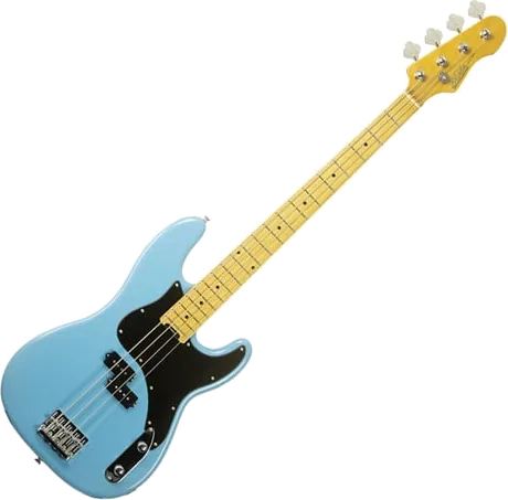 Blade Austin Classic Bass, Sonic Blue, Maple FB, Chrome Parts