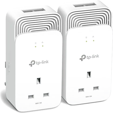 tp-link G.hn2400 Passthrough Powerline HomePlug 2x Ethernet Ports Kit