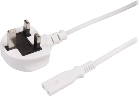 Xclio 1m Figure 8 Power Cable C7 to UK Plug Lead