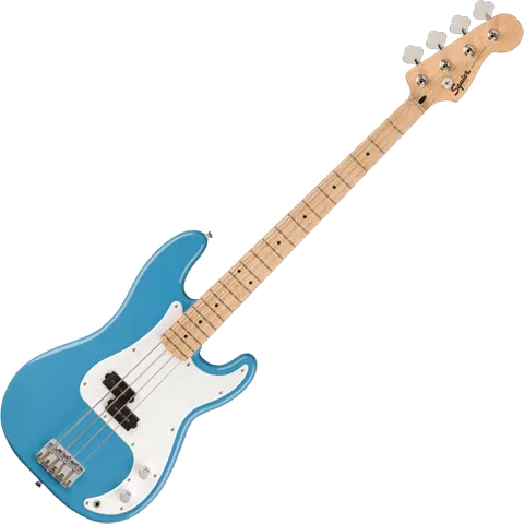 Squier Sonic Precision Bass, Maple Fingerboard, White Pickguard, California Blue