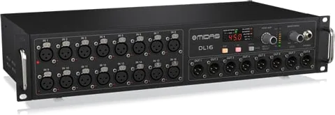 Midas DL16 - 16 Input, 8 Output Stage Box with 16 Midas Microphone Preamplifiers, ULTRANET and ADAT