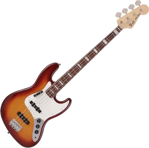 Fender Made In Japan Limited International Colour Jazz Bass, Rosewood Fingerboard, Sienna Sunburst