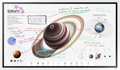 Samsung 55" WM55B 4K UHD Flip Pro Interactive Whiteboard Touch Display