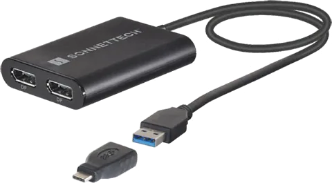 Sonnet DisplayLink Dual DisplayPort Adapter For M1/M2 Macs