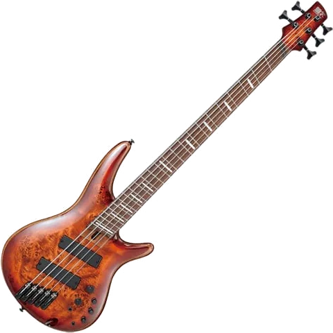 Ibanez SRMS805 5-String Bass Guitar - Brown Topaz Burst