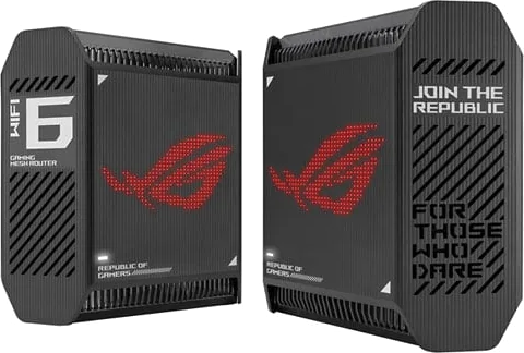 ASUS ROG Rapture Tri-Band GT6 AiMesh Ready Black Gaming Router - 2 Pack