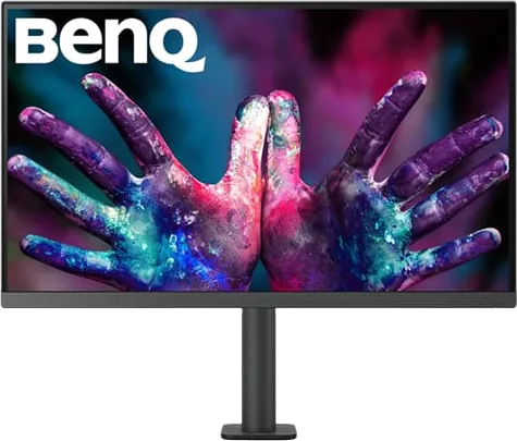 27" BenQ PD2705UA DesignVue Monitor With ErgoArm, IPS, 99% sRGB/Rec.709, 4K, 60Hz, 5ms, 1200:1, HDR10, KVM, HDMI/DP/USB
