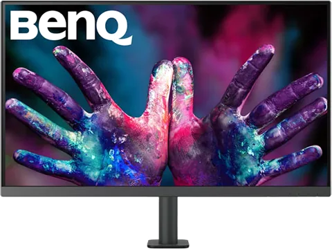 32" BenQ PD3205UA DesignVue Monitor With ErgoArm, IPS, 99% sRGB/Rec.709, 4K, 60Hz, 5ms, 1000:1, HDR10, KVM, HDMI/DP/USB