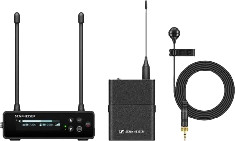 Sennheiser EW-DP ME4 SET (S1-7), Wireless Digital Lavalier Set With SKP Digital Plug-On Transmitter, 606.2 - 662 MHz