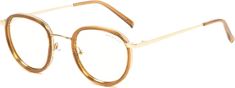 GUNNAR Optiks Atherton Blue Light Filter Glasses, Gold, Clear Tint
