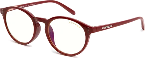 GUNNAR Optiks Attaché Blue Light Filter Glasses, Dark Red, Clear Tint