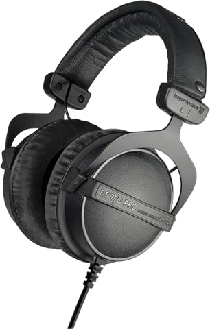 Beyerdynamic DT 770 PRO Black Limited Edition Studio Reference Headphones, Closed-Back, 80 Ohm
