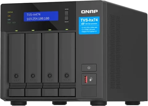 QNAP 4 Bay TVS-h474 Pentium Gold Desktop NAS Enclosure