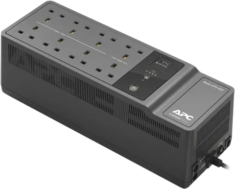 APC Back-UPS 650VA 230V Uninterruptible Power Supply with 8 BS 1363 Outlets and USB Charging Port