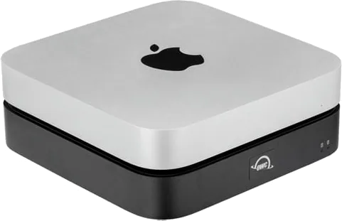 OWC miniStack STX for Mac, Stackable Storage Enclosure, NVMe M.2 PCIe SSD Slot, SATA HDD/SDD Slot, 4x Thunderbolt