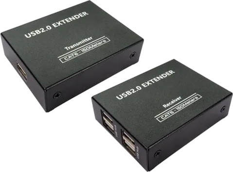 USB 2.0 4 Port Extender over Ethernet