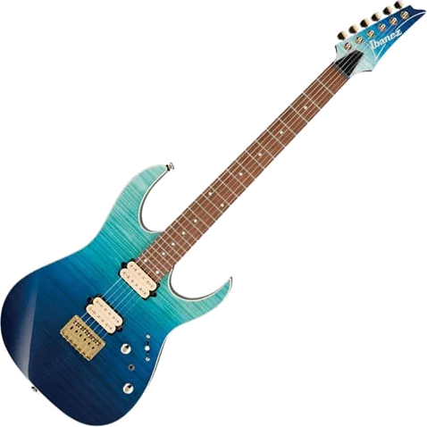 (B-Stock) Ibanez RG SERIES, Wizard/Roasted Maple neck, Ash Top, Blue Reef Gradiation