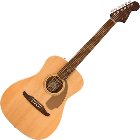 Fender Malibu Player, Gold Pickguard, Natural Finish
