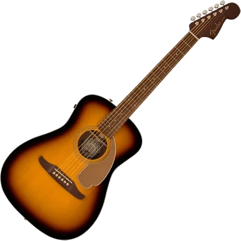 Fender Malibu Player, Gold Pickguard, Sunburst Finish
