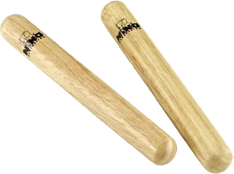 NINO - Percussion Wood Claves, Small, Pair