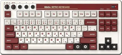 8BitDo Retro Mechanical Wireless Gaming Keyboard Fami Edition