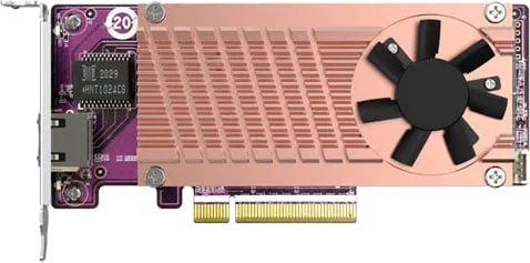 QNAP 2-Port PCIe Gen 3 x8 & Single-Port 10GbE Expansion Card